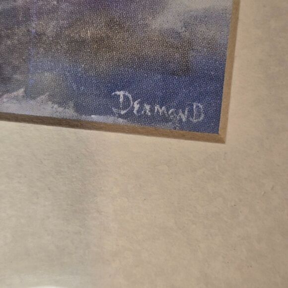 (2) Vtg Art Prints Pink Roses In Vase Penny Dermand Framed Gold 11.5 X 9.5 - Picture 7 of 7